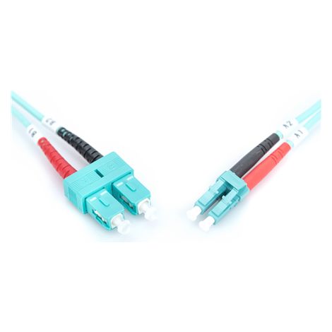 Digitus Câble de raccordement Fibre optique Mâle SC multimode Mâle LC multimode Bleu 1 m (1/5)