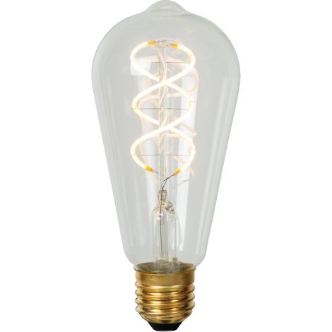 ST64 - Ampoule filament - Ø 6,4 cm - LED Dim. - E27-1x4,9W 2700K - Transparent (1/5)
