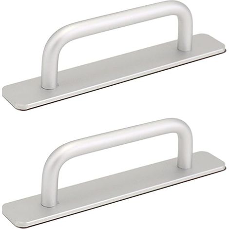 Poignée de Porte Coulissante, Meuble en Alliage Aluminium 148 x 25 mm Argenté (1/5)