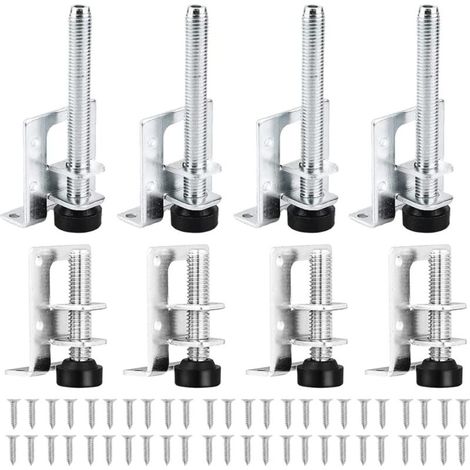 Pieces Heavy Duty Adjustable Leveling Feet,Heavy Duty Leveling Feet with Nuts,Adjustable Feet,for Furniture,Table,Sofa,Cabinets,Workbench (1/5)