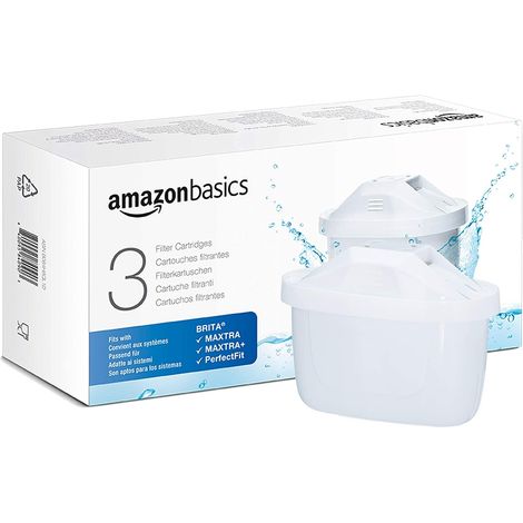 Pack de 3 cartouches filtrantes, compatibles avec toutes les carafes actuelles BRITA y compris les carafes Perfect Fit (1/5)