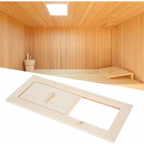 Air Vent, Sauna Room Part, Air Vent Panel, Air Vent Grille, Sauna Equipment Accessories, Replacement Ventilation Accessories, 34 x 13.5 cm (1/5)