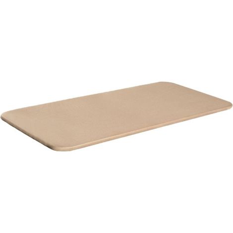 Base tapizada Estructura Acero con Tubo 40x30 con Refuerzos centrales con Tablero de DM Color Beige (90x200 cm, Sin Patas) (1/3)
