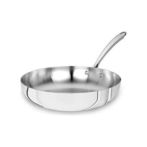 Padella Saltapasta Professionale in Acciaio Lucido 3ply 24 cm (1/2)