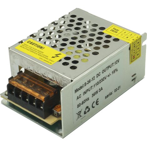 Bloc alim secteur LED 12V 3A 36W IP20 IdeaLED ID-3008 (1/3)