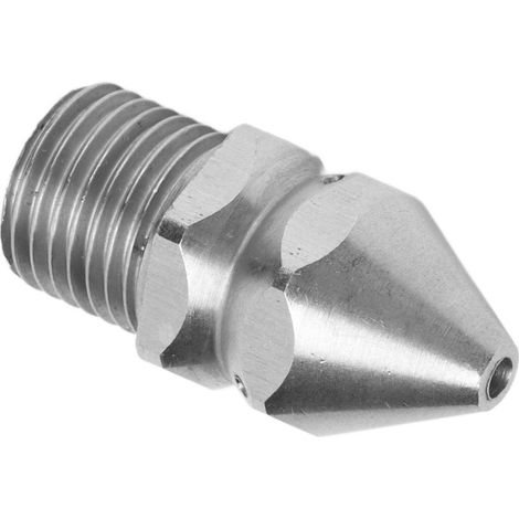 Buse de Débouchage Haute Pression en Acier Inox, Filet Mâle G1/4" avec 4 Orifices (1/5)