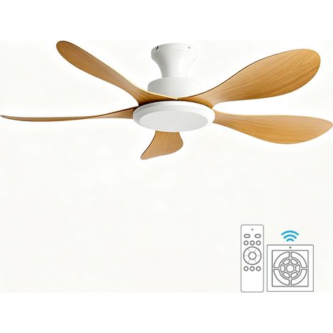 102cm Ceiling Fan without Light, Industrial Retro Ceiling Fan, 6 Speeds, Timer, High Airflow for Living Room, Dining Room, Café and Shop (1/5)