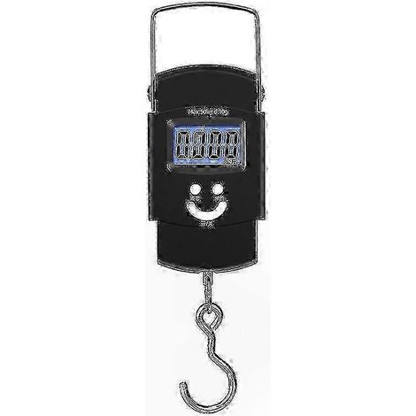 Digitale Angelwaage mit Maßband, 50 kg/110 lbs Tragkraft, hintergrundbeleuchtetes LCD-Display, tragbarer Aufhängehaken für Angler (1/3)