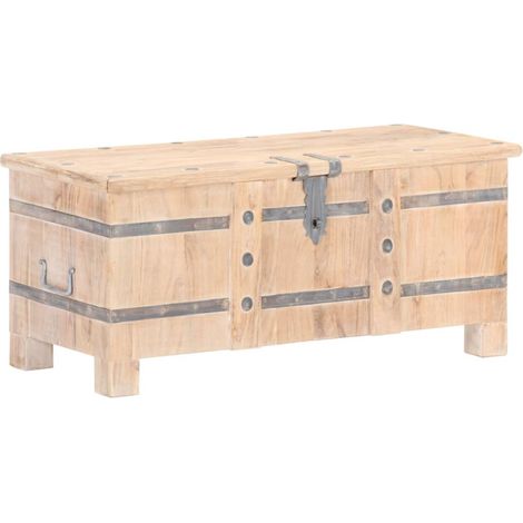 Coffre 90x40x40 cm Bois d'acacia solide vidaXL