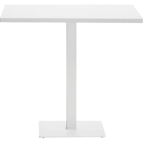 Piano in alluminio bianco 80x80 cm. Tavolo componibile. MALIGI HOME MG-NERINA Antracite