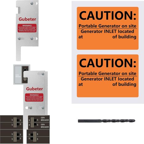 Generator Interlock Kit Compatible with Square D Vertical Main 150 or 200 amp Breaker,3 1/4 to 4 Inch Spacing Between Main and Branch Breaker (1/5)