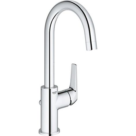 Grohe BauFlow - Miscelatore da lavabo, con sistema di scarico, cromo 23753000 (1/4)