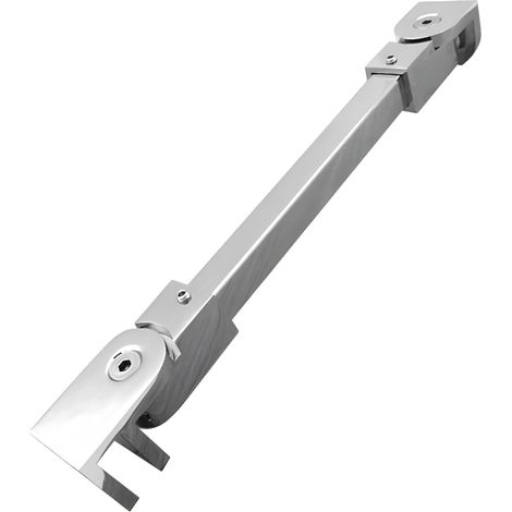 Barre de support porte douche, 42,5 cm (16,7 po), en acier (1/5)