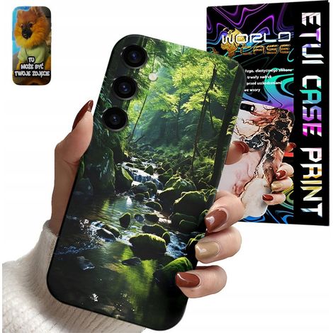 Samsung Galaxy S24 FE Hülle: Wunderschöne Naturansichten mit Bachlauf + Glas (1/5)