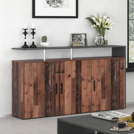 Commode Amato, Bois antique, 160 x 91.6 cm, Vicco (1/5)