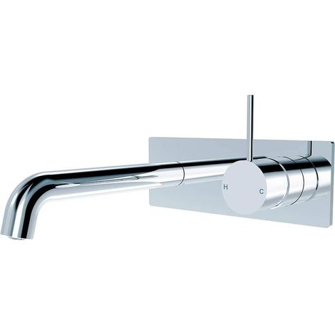 Chromage Robinet Lavabo Robinet Mural Pour Salle de Bain Kit Robinet Baignoire Robinet Mural de Lavabo Pour Salle de Bains Robinets de Baignoires Mitigeur Chromé (1/5)
