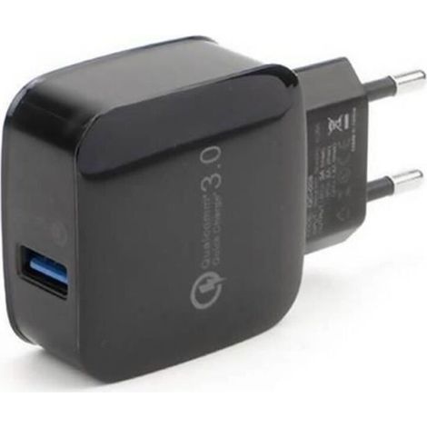 USB 3.0 5V 3A Schnellladegerät für Zuhause und Reisen, Schwarz (1/5)
