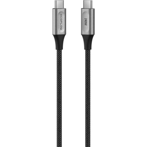 EcoFlow RAPID Pro Câble USB-C 240W – Ultra-rapide, durable et sécurisé