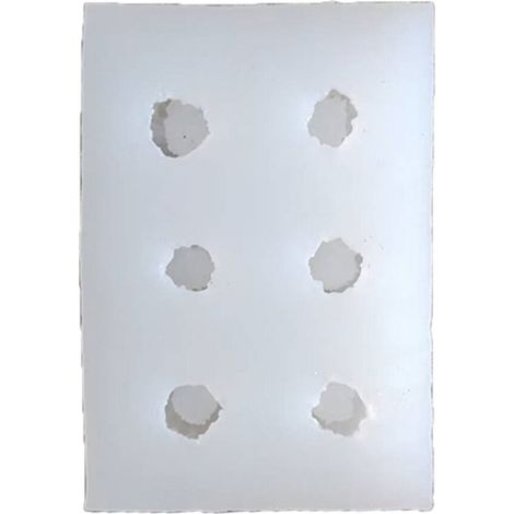 Moldes de silicona para frutas de 5/6 cavidades, molde para velas en forma de C. (1/2)