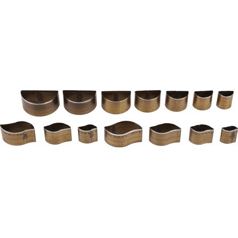 14 Pièces Matrice Découpe Cuir en Acier Carbone, 7 Tailles, Outil DIY pour Travail du Cuir, Découpe Précise (1/5)