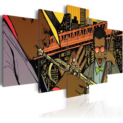 Quadro - Jazz in un fumetto - 200x100 (1/4)