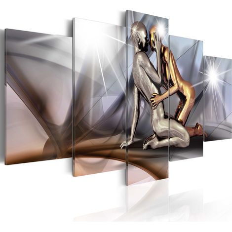 Quadro - Coppia d'oro - 100x50 (1/4)