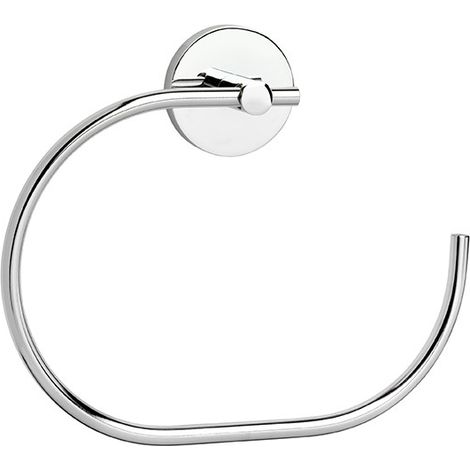 Porta salviette ad anello da muro serie nexos - fissaggio incollo o viti (1/3)