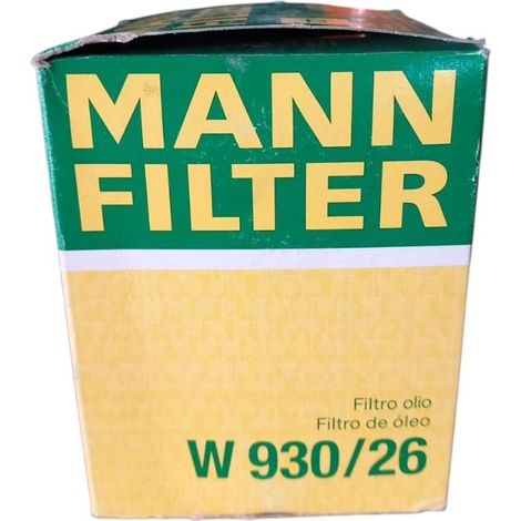 Filtro olio motore marca man filter codice filtro w 930/26