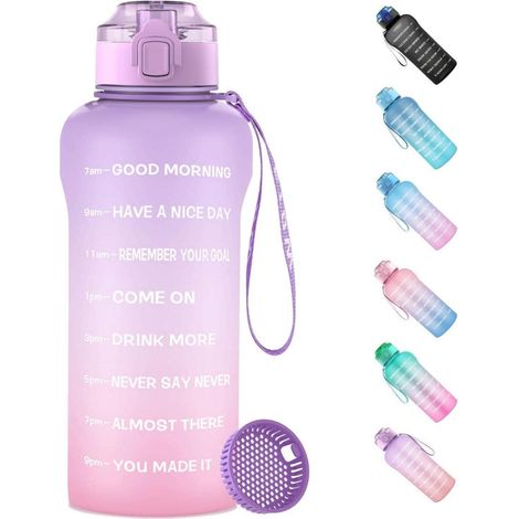 Trinkflasche 2L Fruchtfilter BPAfrei 2000 ml Lavender Rosa (1/5)