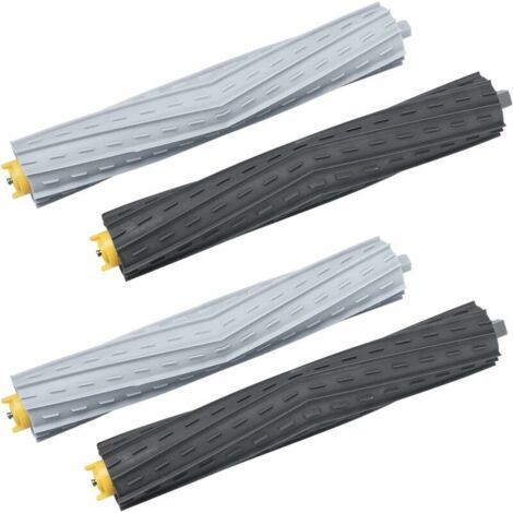 Compatible avec les accessoires de brosse pour irobot Roomba séries 800 et 900 861 865 866 870 871 880 885 886 890 900 960 966 980 brosse principale pour aspirateur robot avec 4 brosses en caoutchouc. (1/5)
