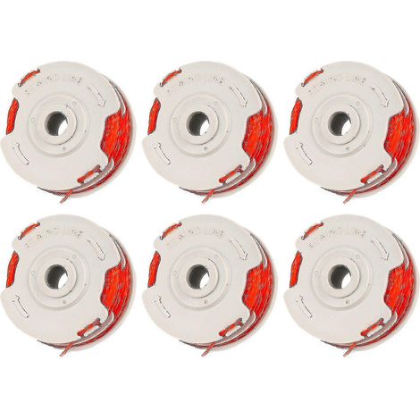 CREA – bobine et cordon de rechange pour tondeuse à cordon Fly021, paquet de 6, pour Flymo (1/2)