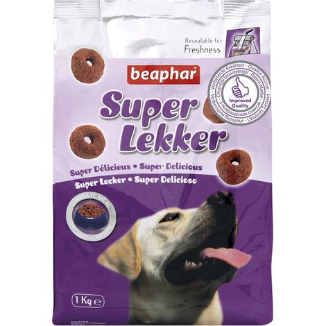 Essen und Snack Semi Hlmedo Superlekker fÐ©r Hunde. Tasche mit 1 kg Futter fÐ©r Hunde