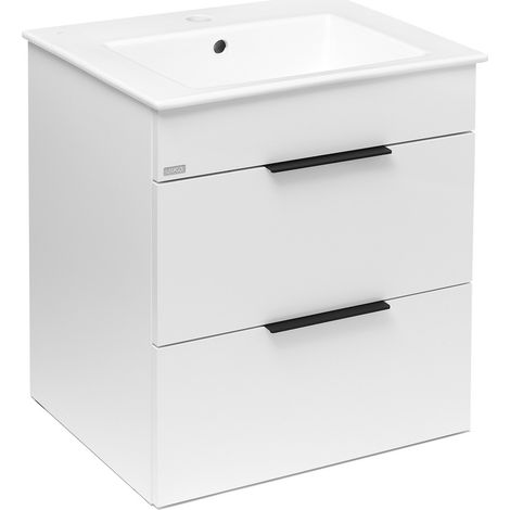 Jika Cube - Meuble avec lavabo, 54x42x62 cm, blanc H4536121763001 (1/5)