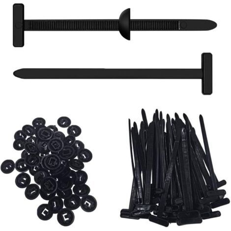 200 Pièces Attache Cable, Réutilisable Universelle Collier de Serrage Plastique, Autobloquantes et Robustes, Convient pour l'automobile, le Bricolage, l'atelier et l'électroménager (1/5)