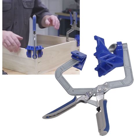 serre-joint à angle droit de 90 degrés, outil de menuiserie, serre-joint à angle droit pour armoire, perceuse de fixation d'angle (1/5)