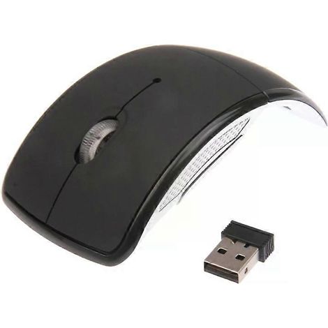 Souris optique sans fil - 2,4 GHz, 1600 dpi, design pliable, ergonomique (1/5)
