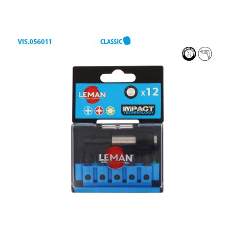 Coffret embouts impact 12 pièces Classic (1/2)