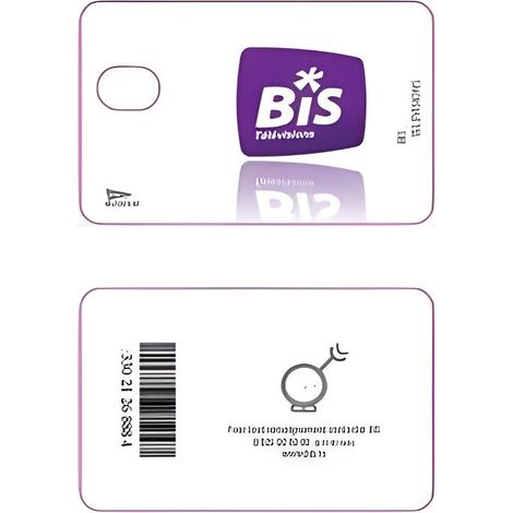 Carte Bis TV Panorama Prépayée 12 Mois Blanche