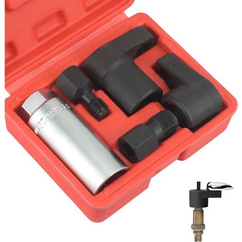 Lot de 5 Douilles pour Sonde Lambda, Clé à Douille de Sonde Lambda et Capteur d'Oxygène pour Voiture, avec Boîte (1/5)