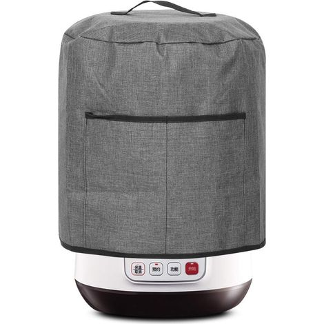 Housse Anti Poussière pour Autocuiseur, Sac de protection pour friteuse à air avec poches Accessoires électriques de cuisine Convient aux appareils ménagers Friteuse à air(Le noir) (1/5)