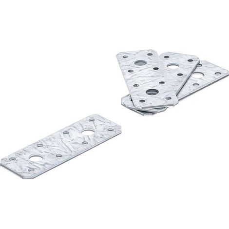 Plaque de Fixation Plate 4 pcs 100 x 35 x 2 mm - Acier Résistant - Fixation Solide et Durable - D-Work (1/5)