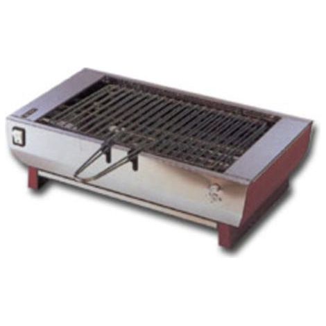 Cenedese B840 Griglia Elettrica da Tavolo Inox Doppia Griglia Cromata 1900W Resistenza Corazzata Autopulente Anti Fumo colore Inox