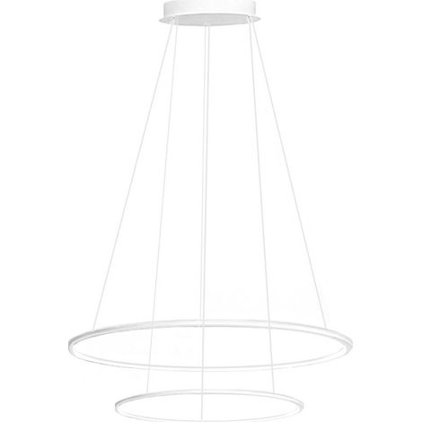 Lustre moderne gea led erika s2 led lampe à suspension en aluminium et silicone