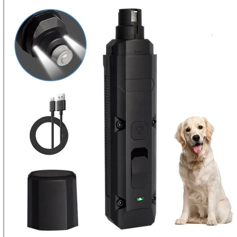 Broyeur de griffes électrique silencieux pour chiens, noir (1/5)