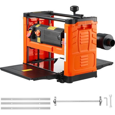 Raboteuse de 330 mm, 2000W, 23500 tr/min, trois lames, double rouleaux, protection anti-surcharge, pour bois durs et tendres. (1/5)