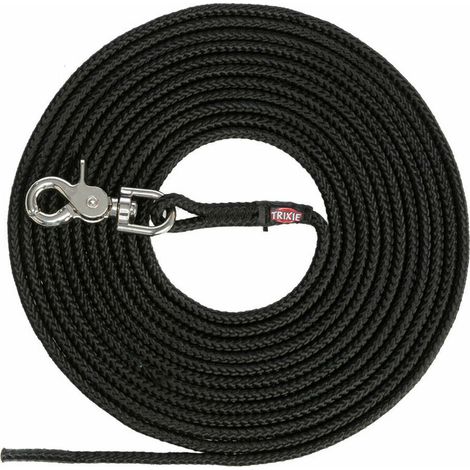 Correa de rastreo Trixie Negro S/L (1/4)