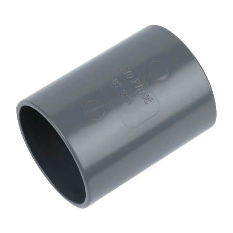 FloPlast 32mm ABS Solvent Weld Coupling - Anthracite Grey