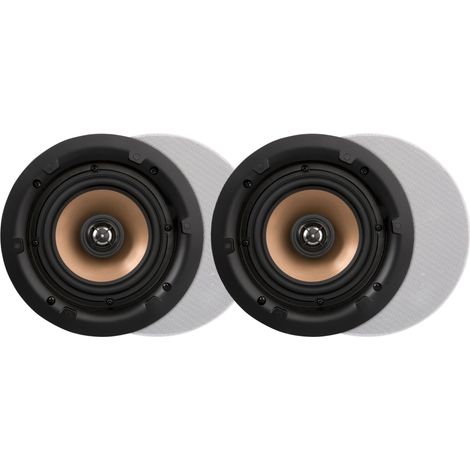 Artsound HPRO525 5,25 Zoll Wand- und Deckenlautsprecher, 10-100 Watt, für Heim, Badezimmer, Küche, Büro, HiFi, mit schwenkbarem Hochtöner, Aluminium-Konus, Ausschnittschablone, rund, 200x80mm, 50m²