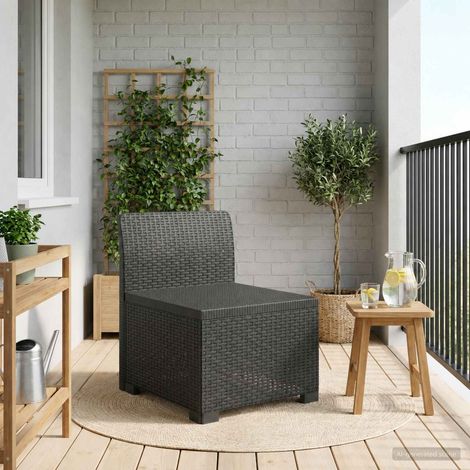 vidaXL Sillón Individual de Jardín Apariencia de Ratan PP (1/5)
