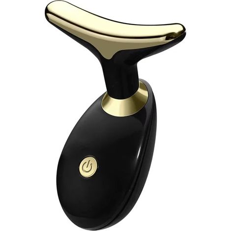 (Noir) Appareil de massage pour le visage et le cou à domicile, liftant et raffermissant, outil de soin du visage (1/5)
